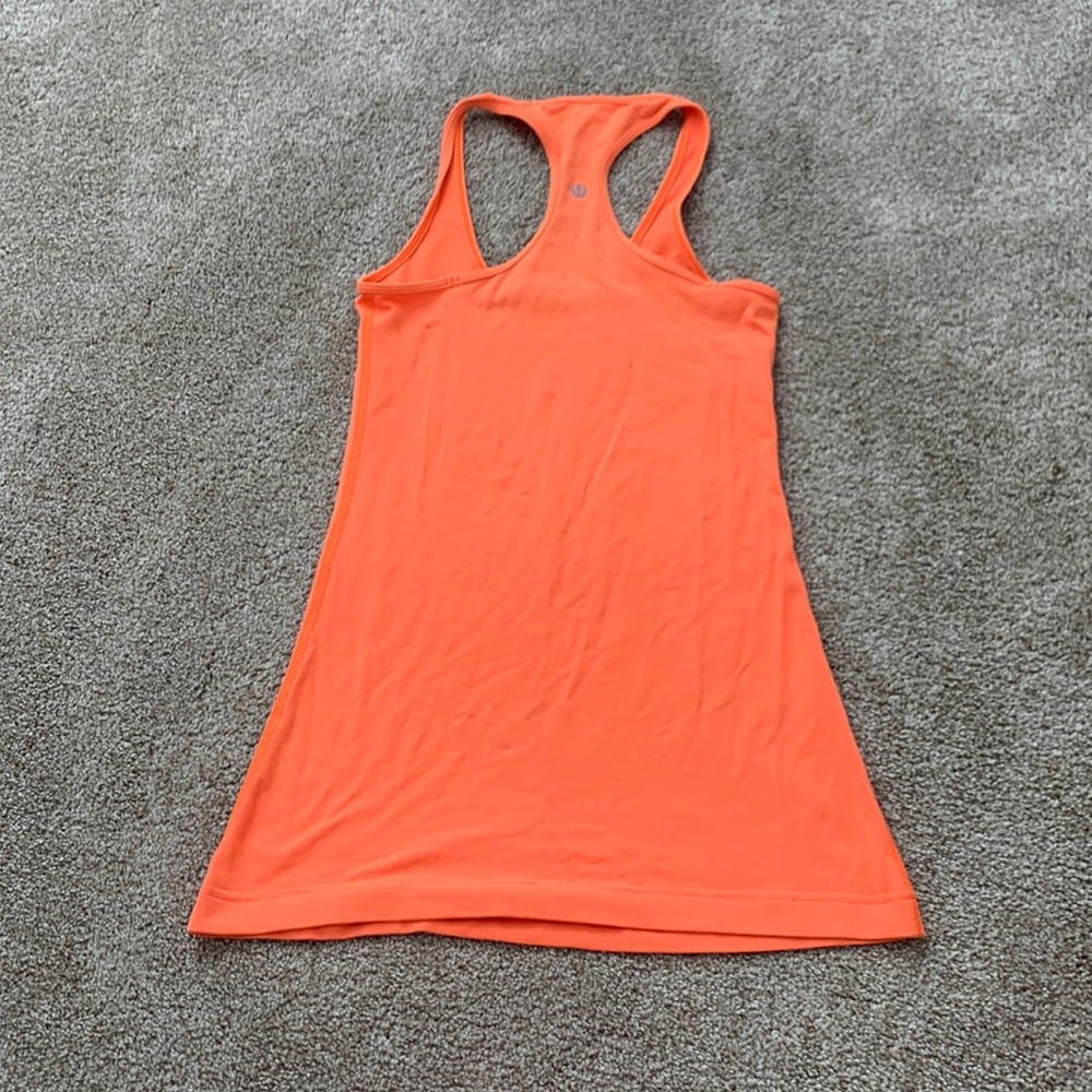 Orange Lululemon Racerback Tank Top